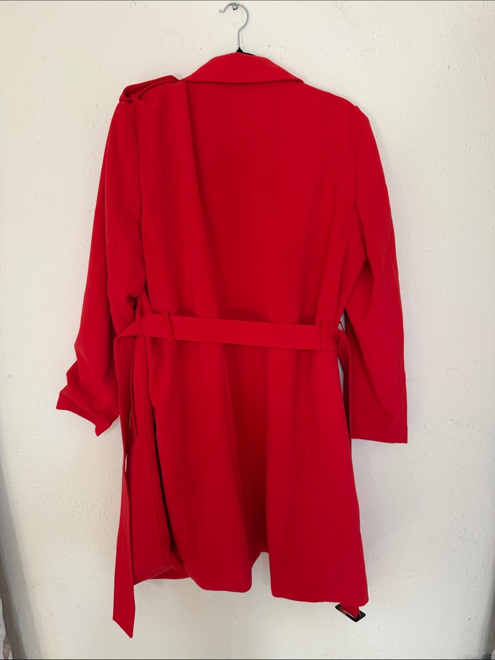 H&M Red Double-Breasted Trench Coat - Picture 3 of 3